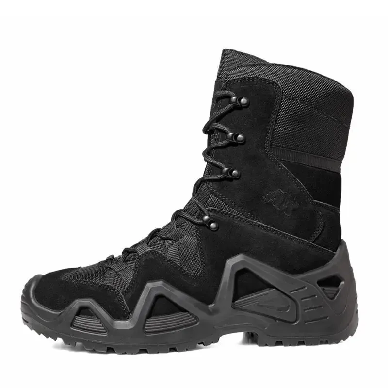 Outdoor Hiking Boots Men's Lace Up Breathable Training Tactical Combat