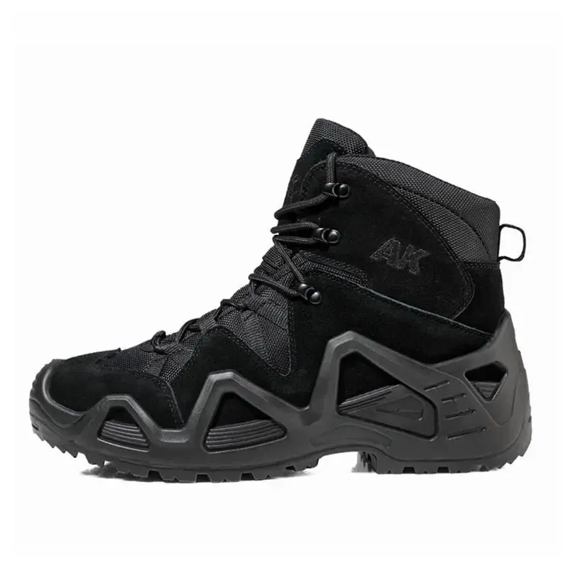 Outdoor Hiking Boots Men's Lace Up Breathable Training Tactical Combat