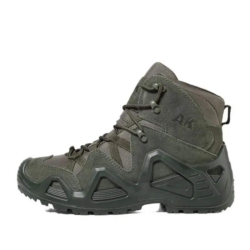 Outdoor Hiking Boots Men's Lace Up Breathable Training Tactical Combat
