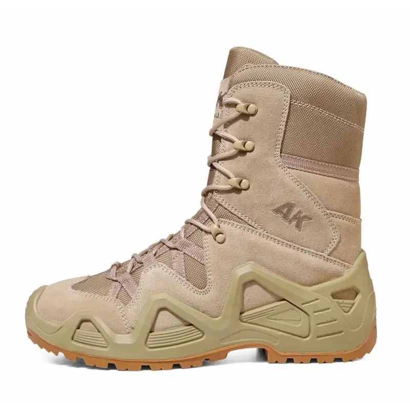 Outdoor Hiking Boots Men's Lace Up Breathable Training Tactical Combat