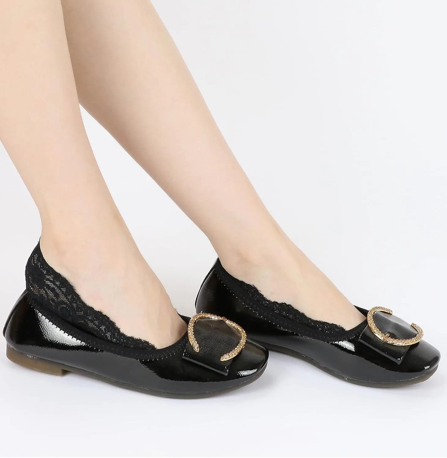Panda Bros Women's Lace No Show Socks Low Cut Non Slip, Invisible with Flats, Pumps, Boat Liner Socks