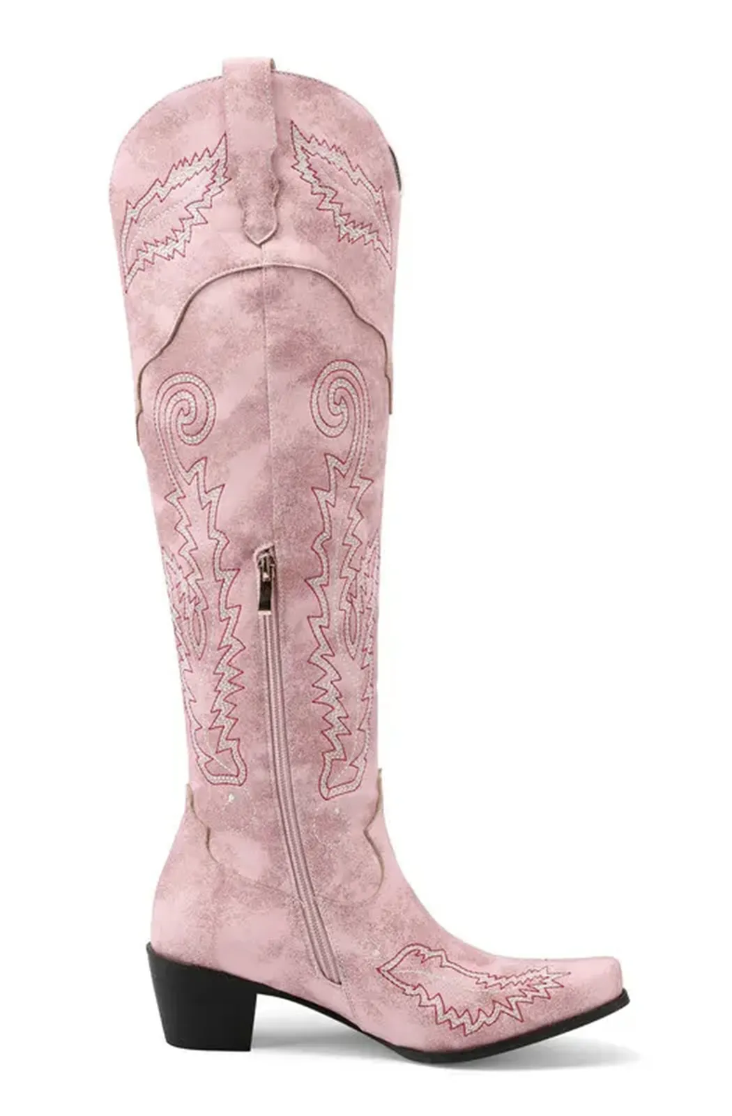 Pink cowboy western boots