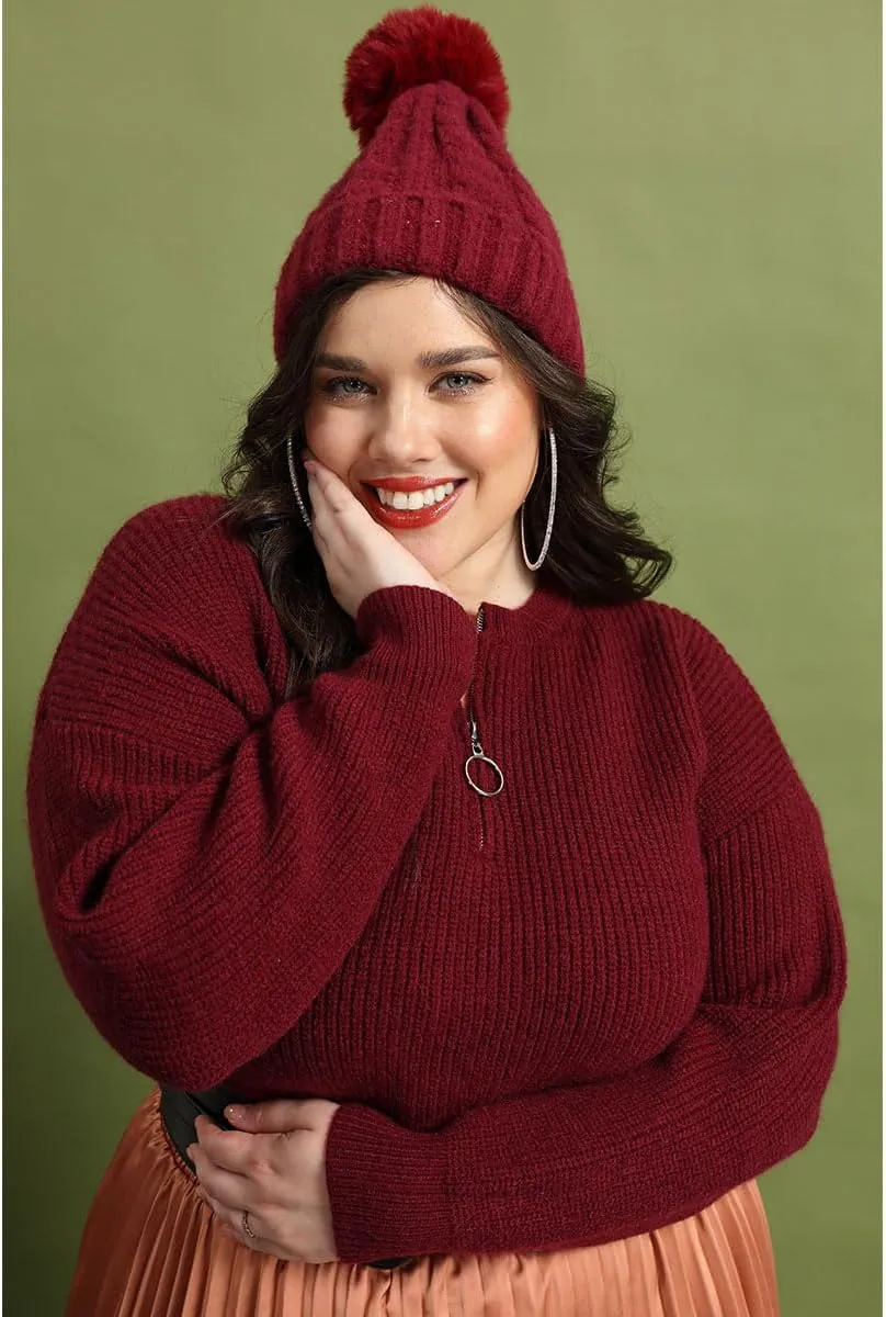 RITERA Plus Size Sweaters for Women Winter Long Sleeve Pullover Sweater Crew Neck Oversized Tops XL-5XL