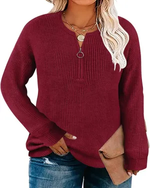 RITERA Plus Size Sweaters for Women Winter Long Sleeve Pullover Sweater Crew Neck Oversized Tops XL-5XL
