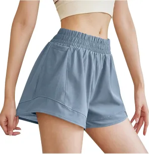 Running Shorts for Women Elastic High Waisted Workout Athletic Shorts Quick Dry Lounge Bottoms Beach Vacation Clothes