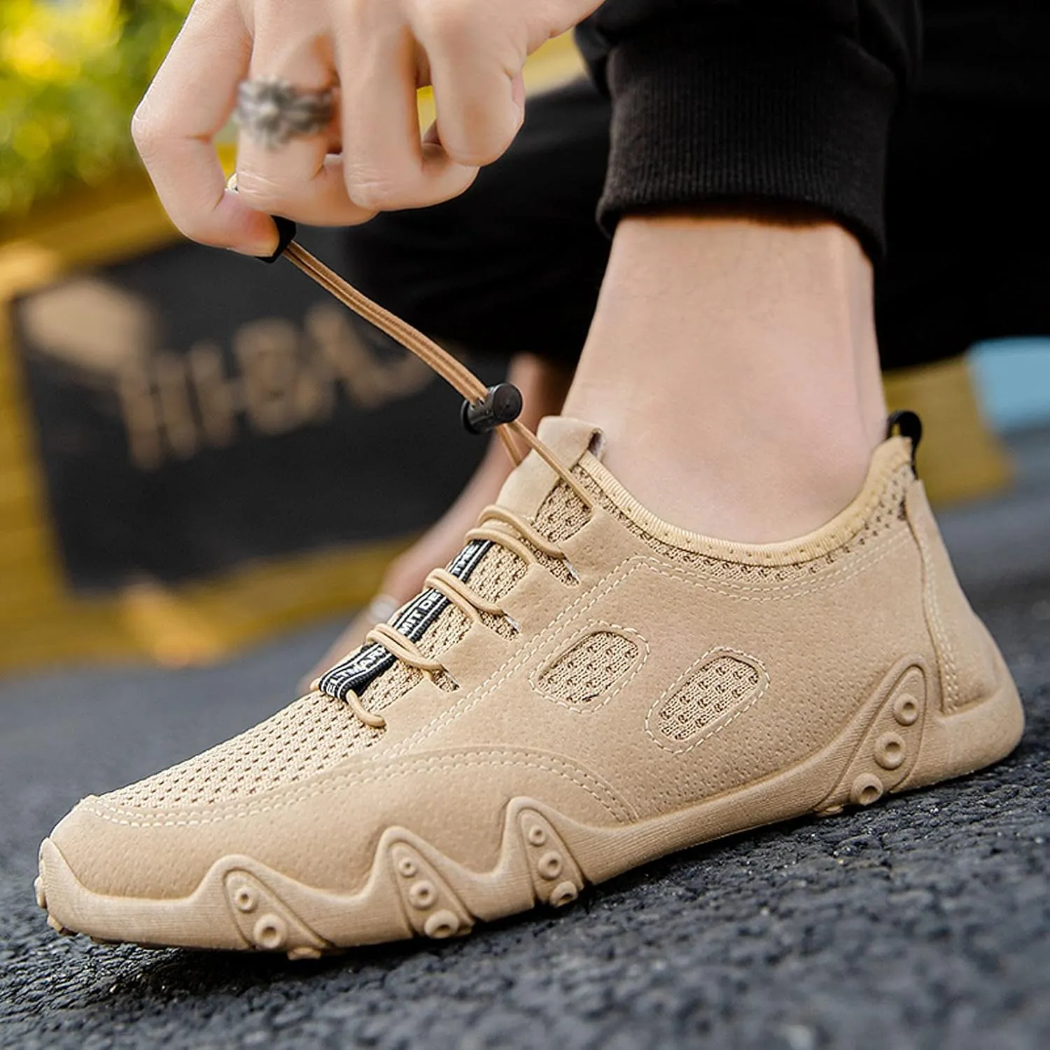 SBGMoSJ Womens Running Shoes Lightweight Slip On Walking Shoes Women Black Fall Casual Shoes for Women 2023 Running Sneakers for Women 2023 Black Comfy Shoes for Women Slip On