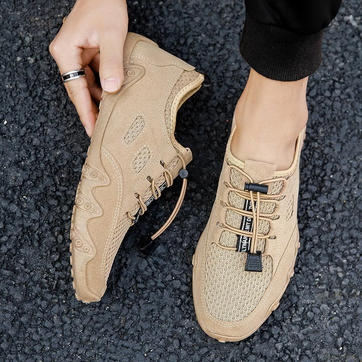 SBGMoSJ Womens Running Shoes Lightweight Slip On Walking Shoes Women Black Fall Casual Shoes for Women 2023 Running Sneakers for Women 2023 Black Comfy Shoes for Women Slip On