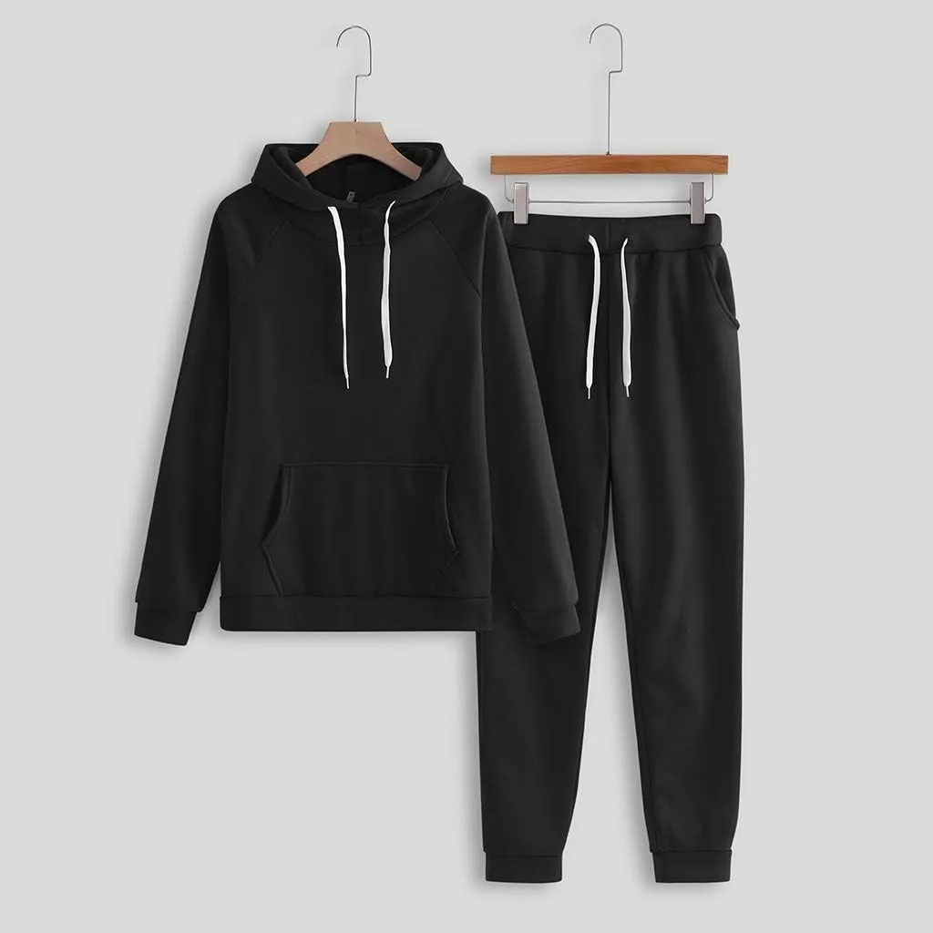 sdbrld Winter Outfits for Women,Womens Sweatsuits 2 Piece Workout Sets Tracksuit Long Sleeve Hooded Jogger Pant Matching Set