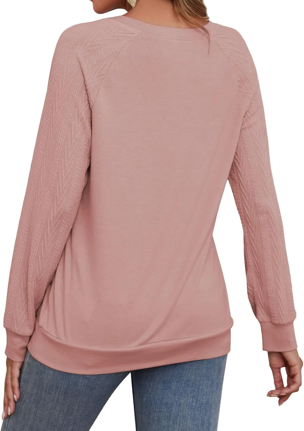 Shirts for Women Lightweight Business Casual Long Sleeve Crewneck Tops Womens Fashion 2025