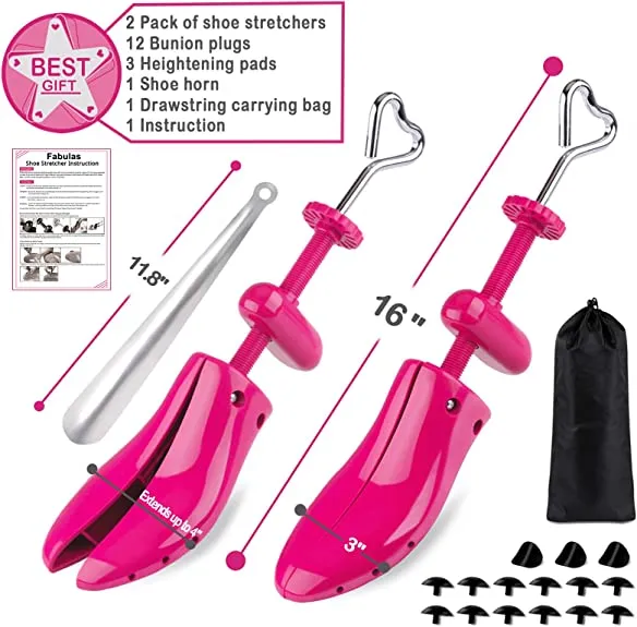 Shoe Stretcher Women | 4-Way Adjustable Shoe Expander Widener Plastic Shoes Tree Shape