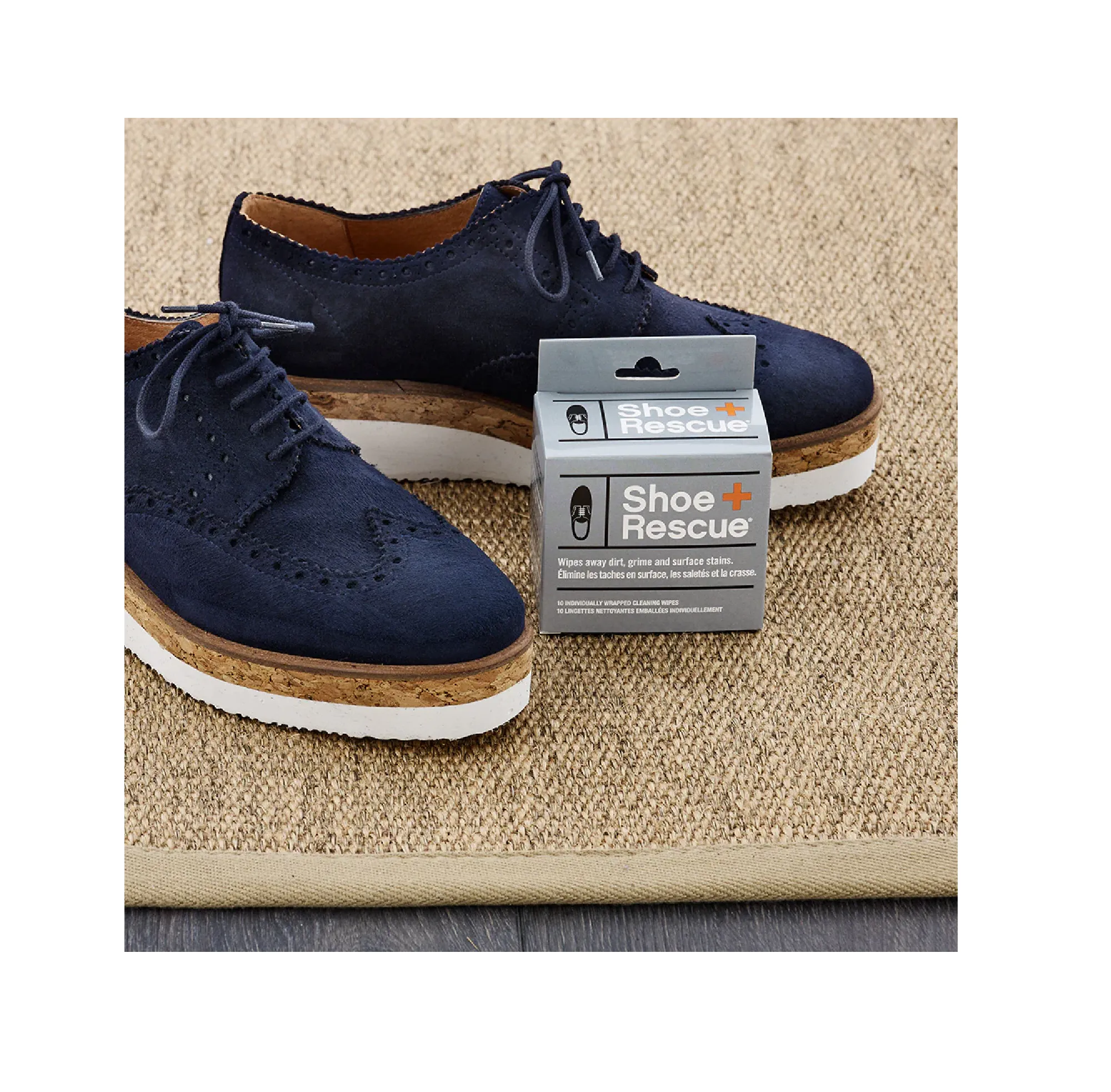 ShoeRescue All Natural Shoe Cleaner Wipes for Leather & Suede Shoes & Boots