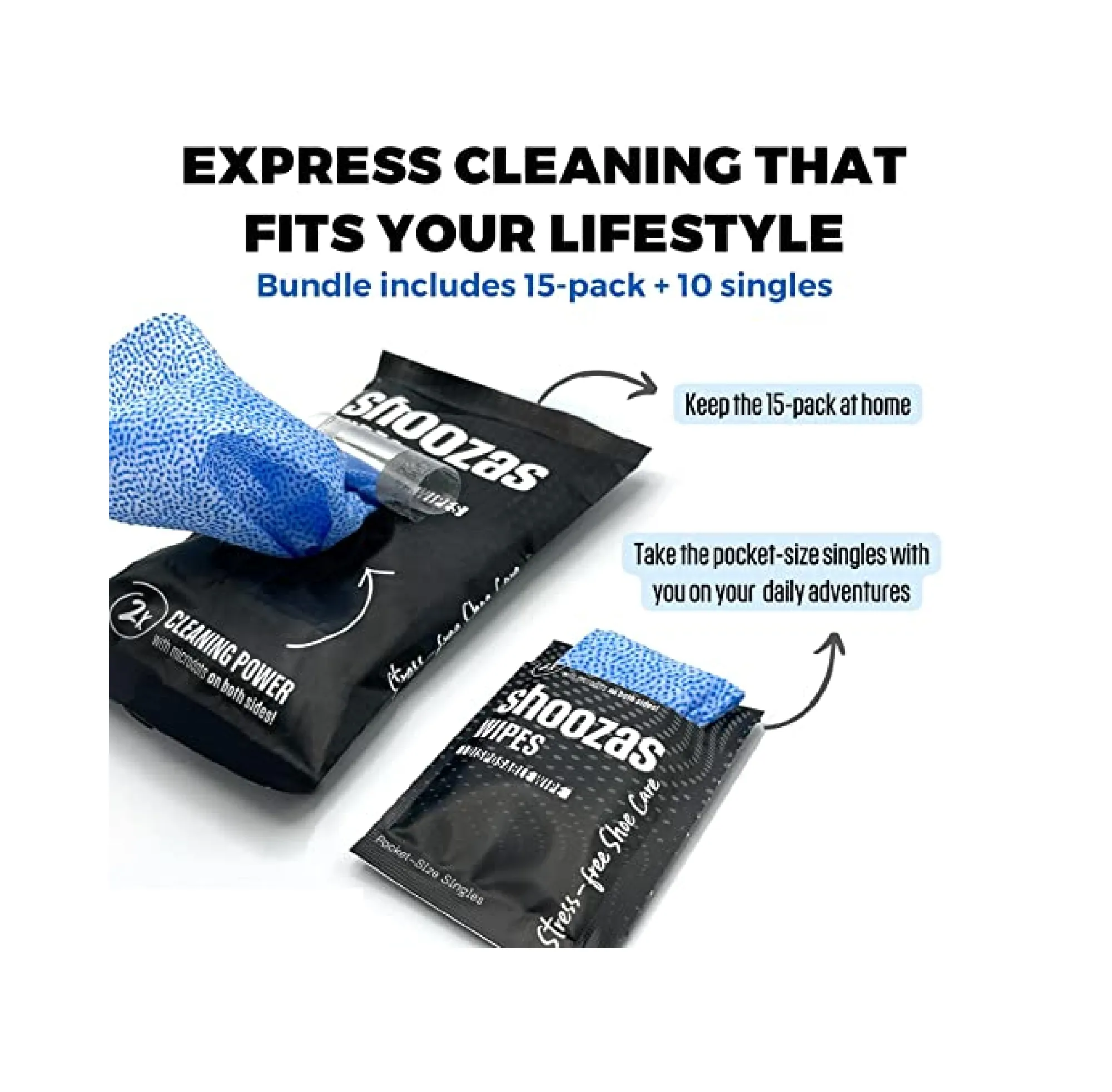 Shoozas Shoe Cleaner Wipes Bundle 25