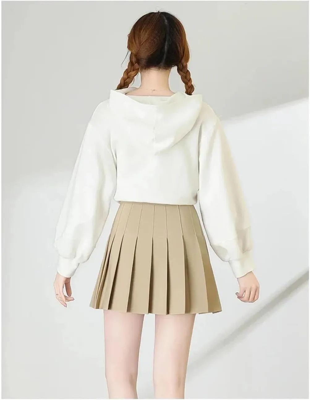 Short Skirts for Women Summer School Uniform Girl High Waist Mini Pleated Skirt
