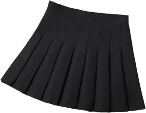 Short Skirts for Women Summer School Uniform Girl High Waist Mini Pleated Skirt