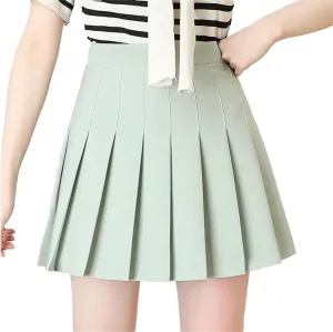 Short Skirts for Women Summer School Uniform Girl High Waist Mini Pleated Skirt