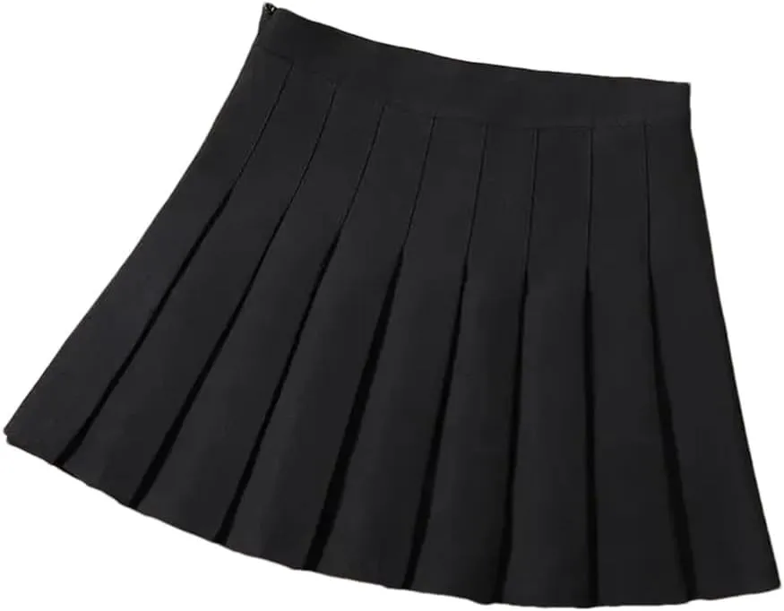 Short Skirts for Women Summer School Uniform Girl High Waist Mini Pleated Skirt