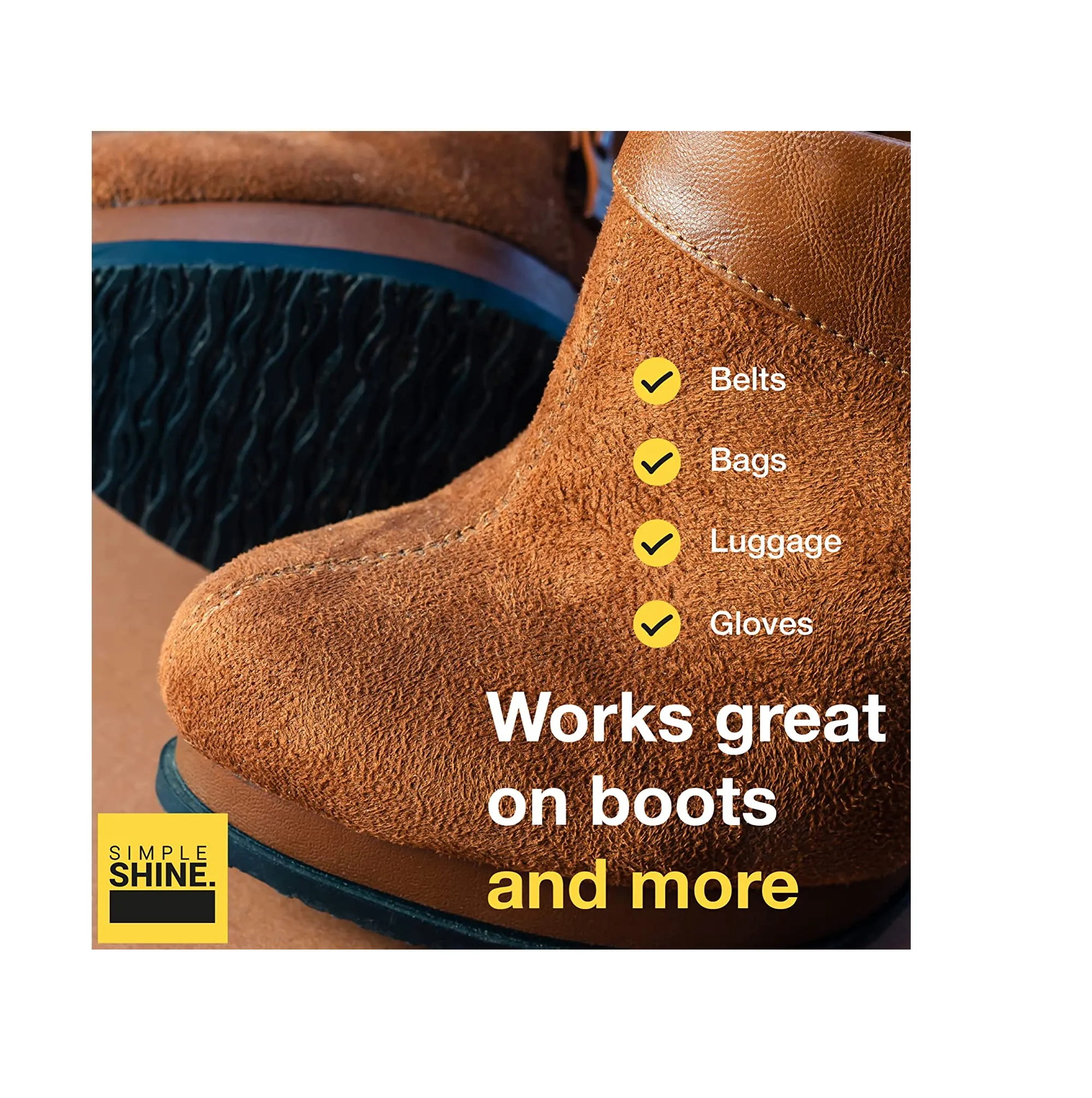 Simple Shine Complete Shoe Cleaning Bristle Brushes Kit