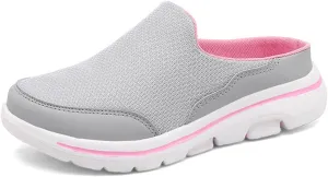 Slip On Clogs for Women Men Breathable Summer Orthotic Walking Slippers Casual Slip on Mesh Loafer Sneakers Lightweight Open Back Shoes Comfort Walking Sandal