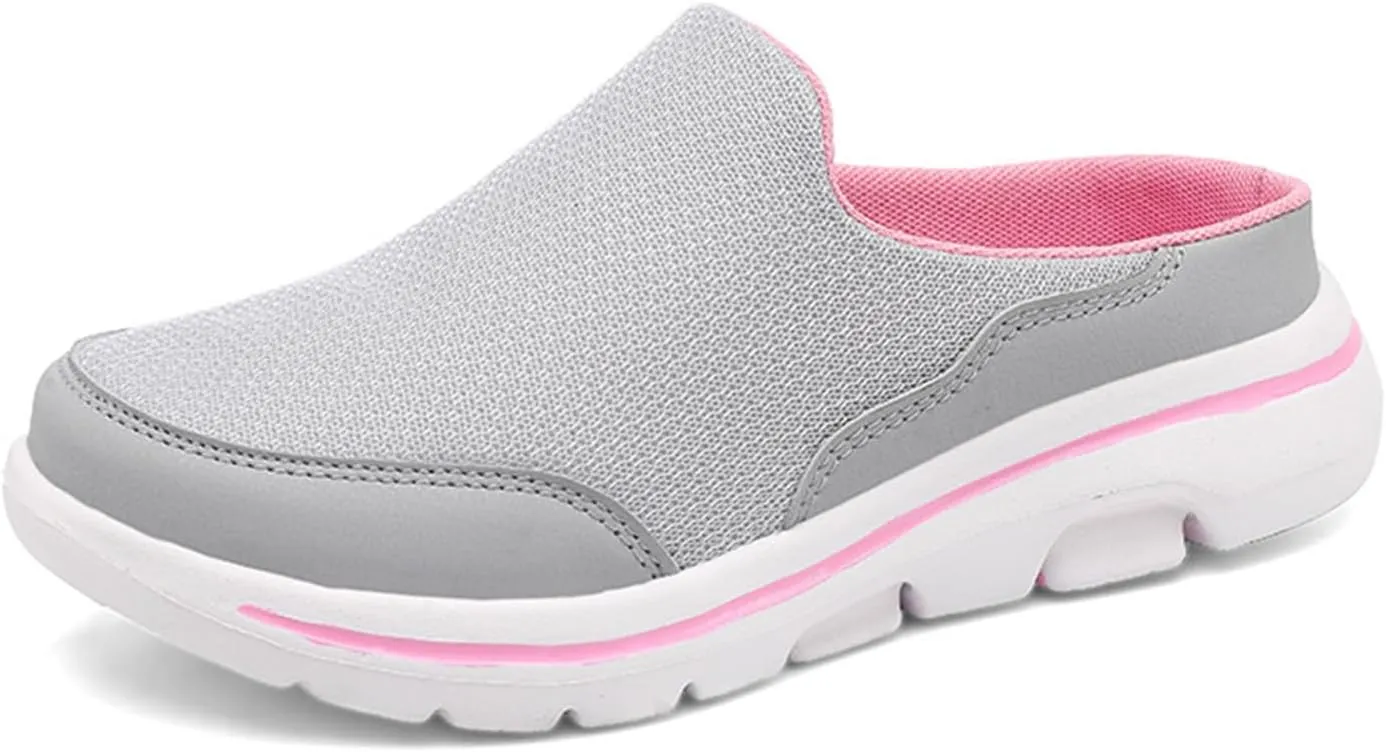 Slip On Clogs for Women Men Breathable Summer Orthotic Walking Slippers Casual Slip on Mesh Loafer Sneakers Lightweight Open Back Shoes Comfort Walking Sandal