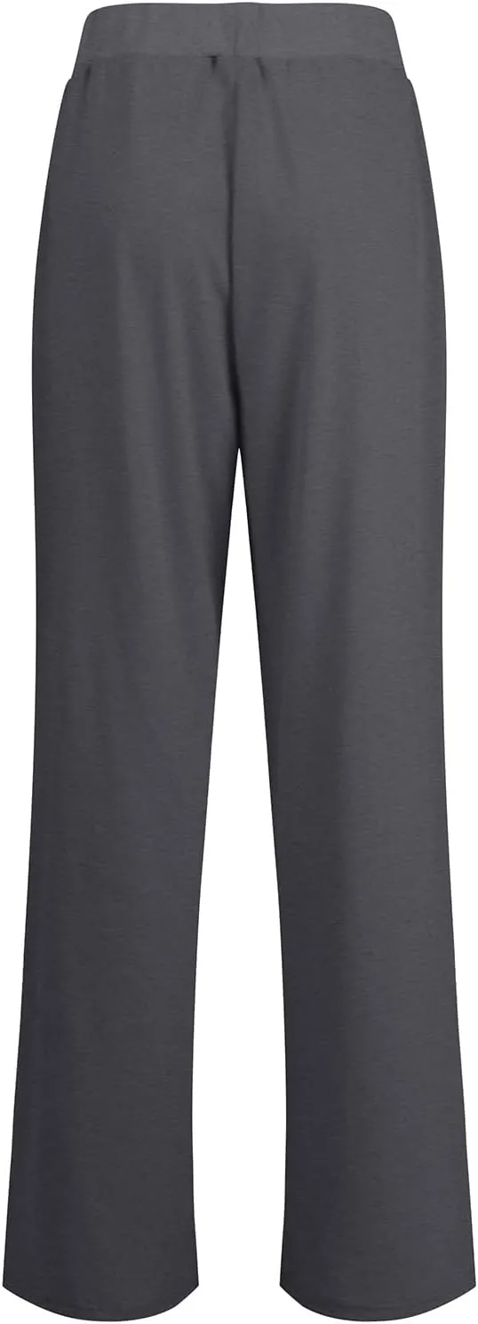 Straight Wide Leg Sweatpants for Women Baggy Drawstring Low Rise Flare Sweatpants Oversized Lounge Pants with Pocket