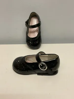 Stride Rite Child Shoe Size 4.5 Black Patent Leather Shoes