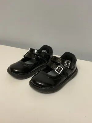 Stride Rite Child Shoe Size 5.5 Black Patent Leather Shoes