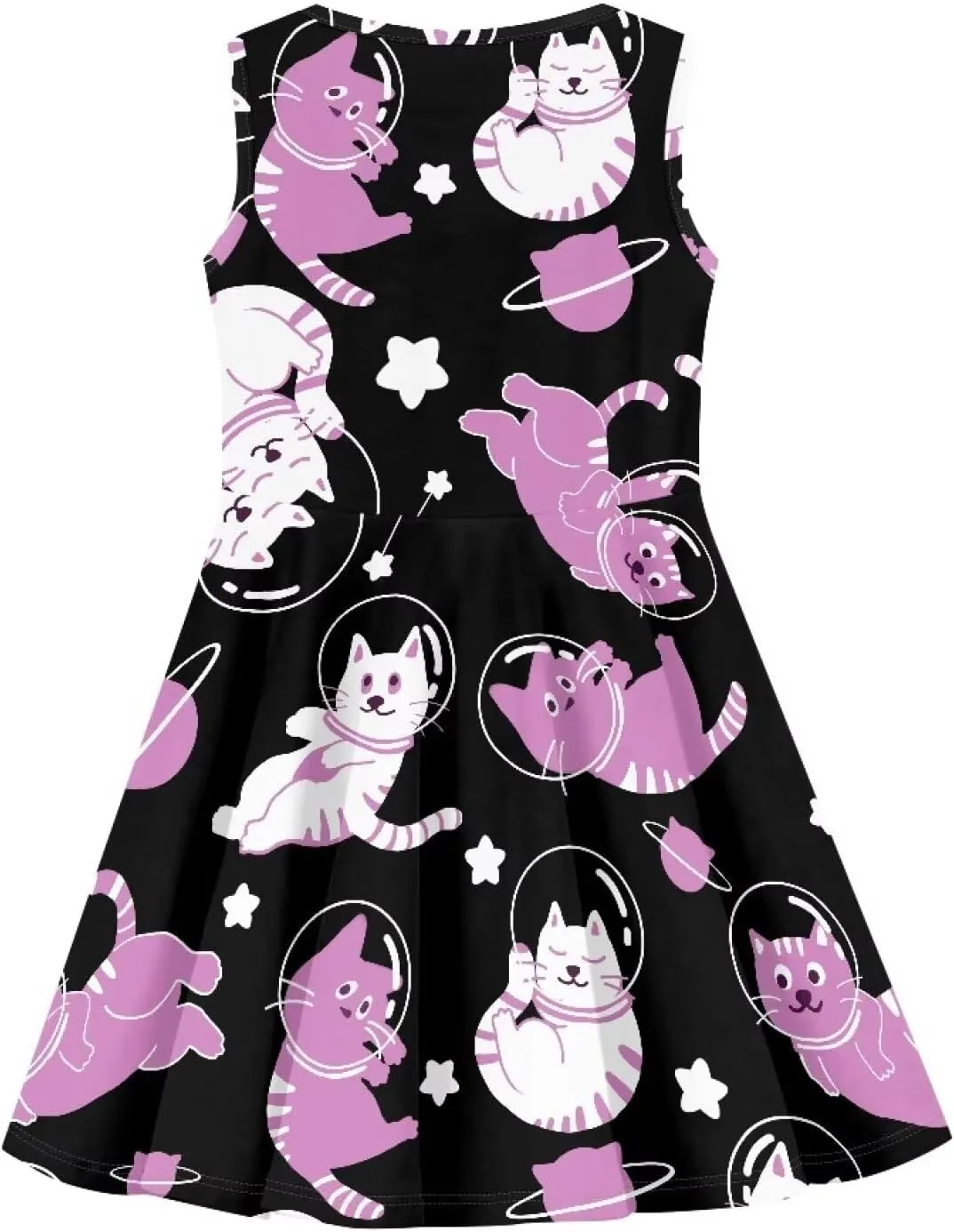 Summer Dresses Girls Elegant Sweet Midi Spring Sundresses Party Dresses Sleeveless Suitable 3-16 Years Old