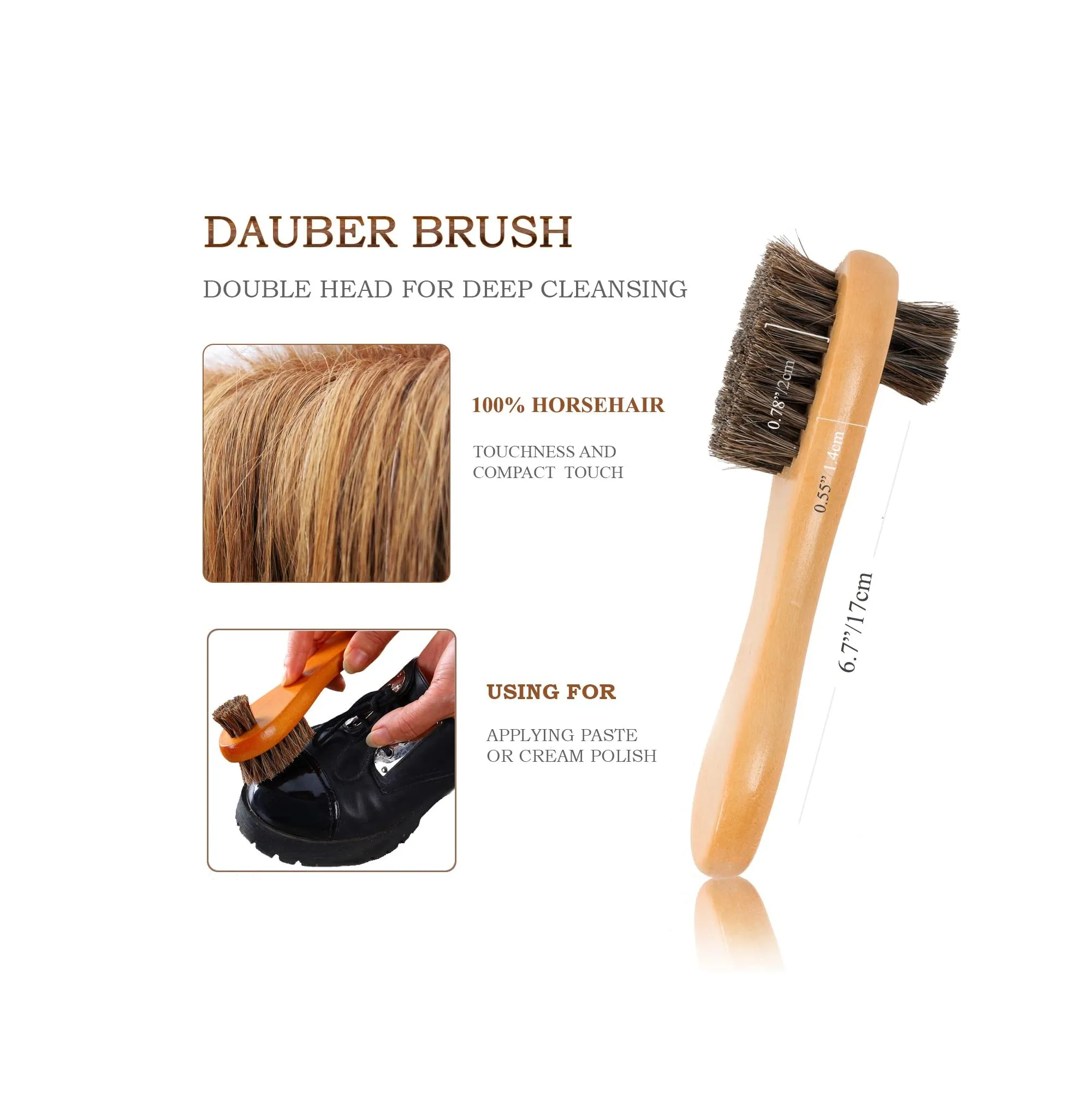 TAKAVU Shoe Shine Brushes Kit