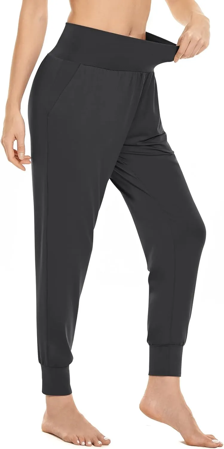 TARSE Womens Cozy Yoga Joggers Soft Comfy Pajama Pants for Women with Pockets Casual Lounge Pants