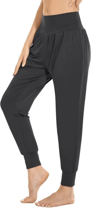 TARSE Womens Cozy Yoga Joggers Soft Comfy Pajama Pants for Women with Pockets Casual Lounge Pants