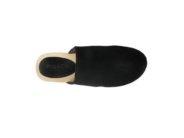 The Rag Company Darcie Taupe Suede Clogs