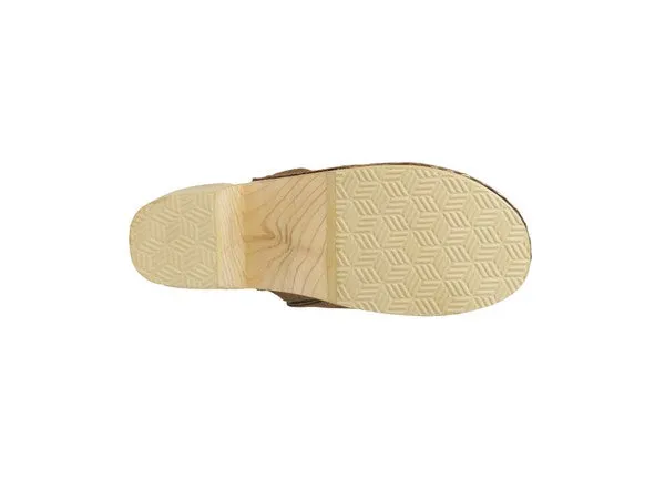 The Rag Company Darcie Taupe Suede Clogs