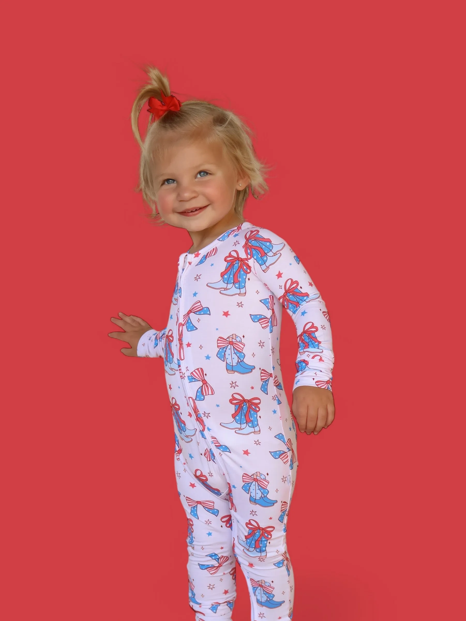 USA BOOTS N' BOWS DREAM ROMPER