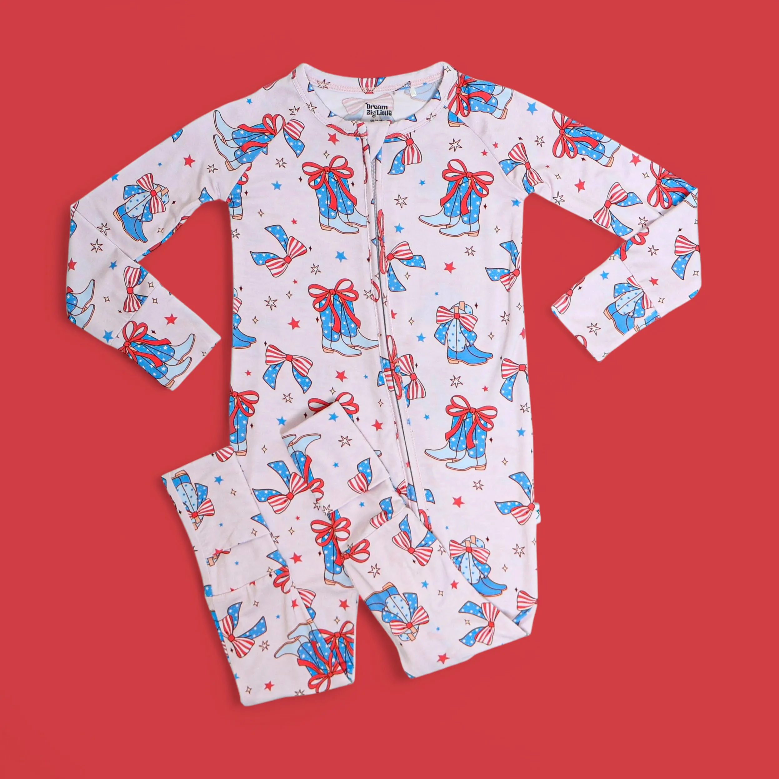 USA BOOTS N' BOWS DREAM ROMPER