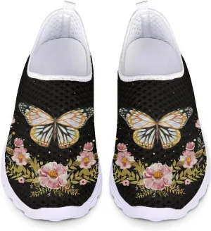 Veniyate Women's Walking Water Shoes Mesh Slip On Air Mesh Loafer Breathable Lightweight Running Sneakers