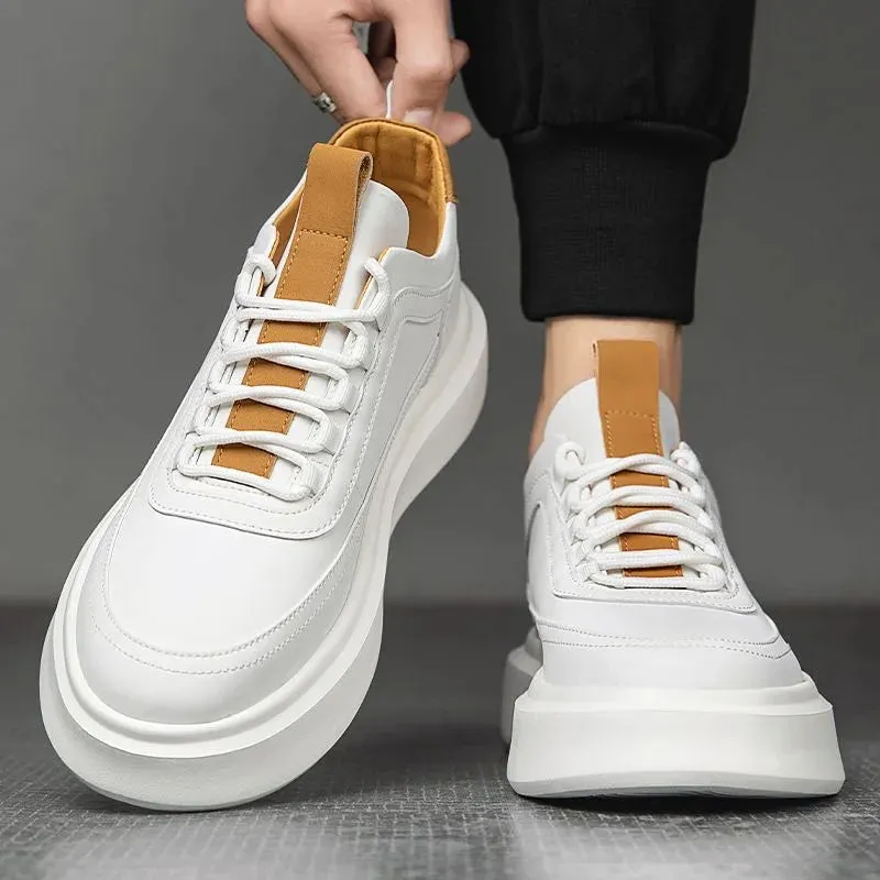 Vera | Sporty Casual White Lace-Up Sneakers