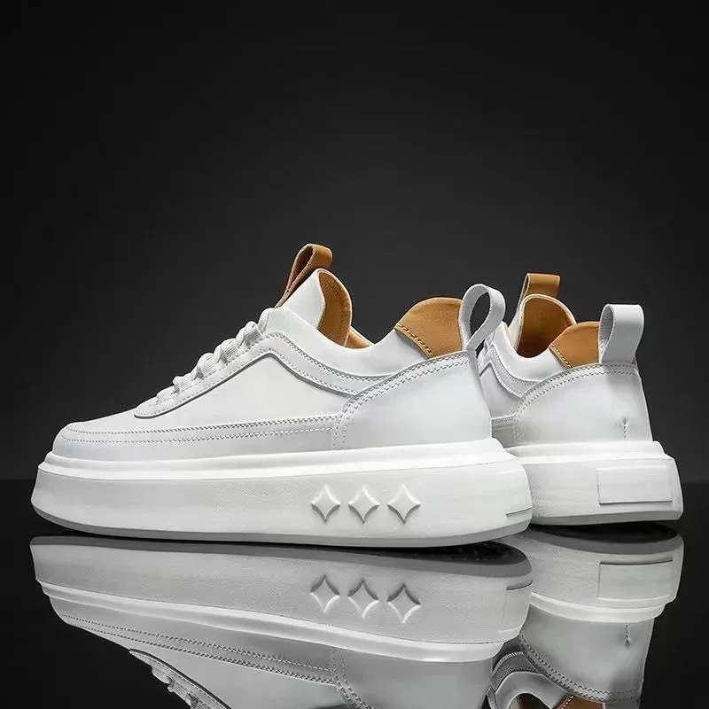 Vera | Sporty Casual White Lace-Up Sneakers
