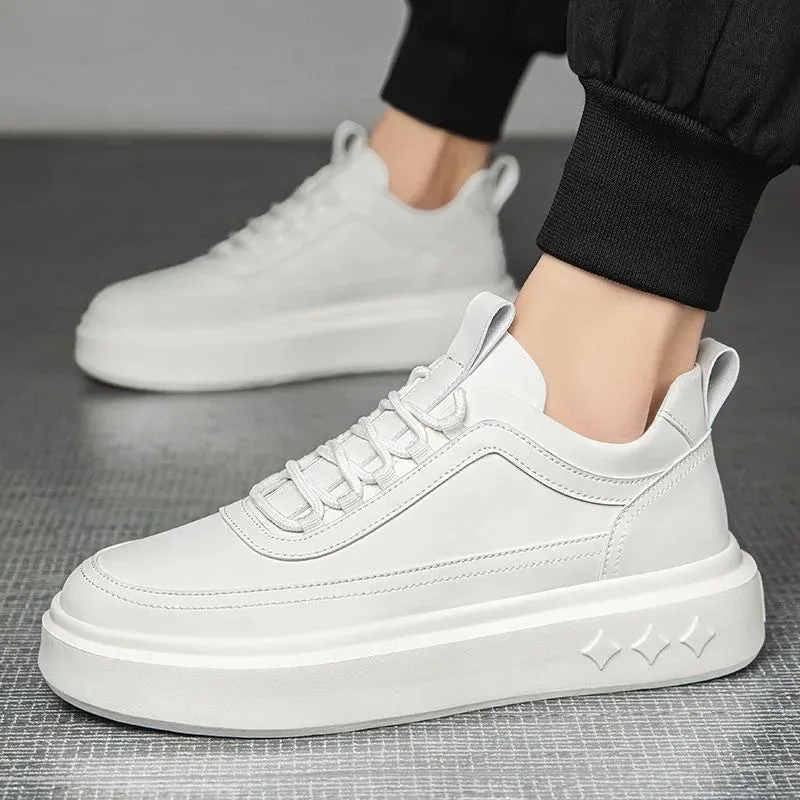 Vera | Sporty Casual White Lace-Up Sneakers