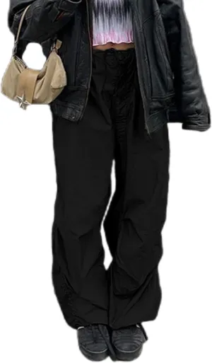 VOIKERDR Cargo Pants Women Baggy Straight Leg Cargo Pants Street Wear Casual Trousers with Pockets Y2K Baggy Pants for Women