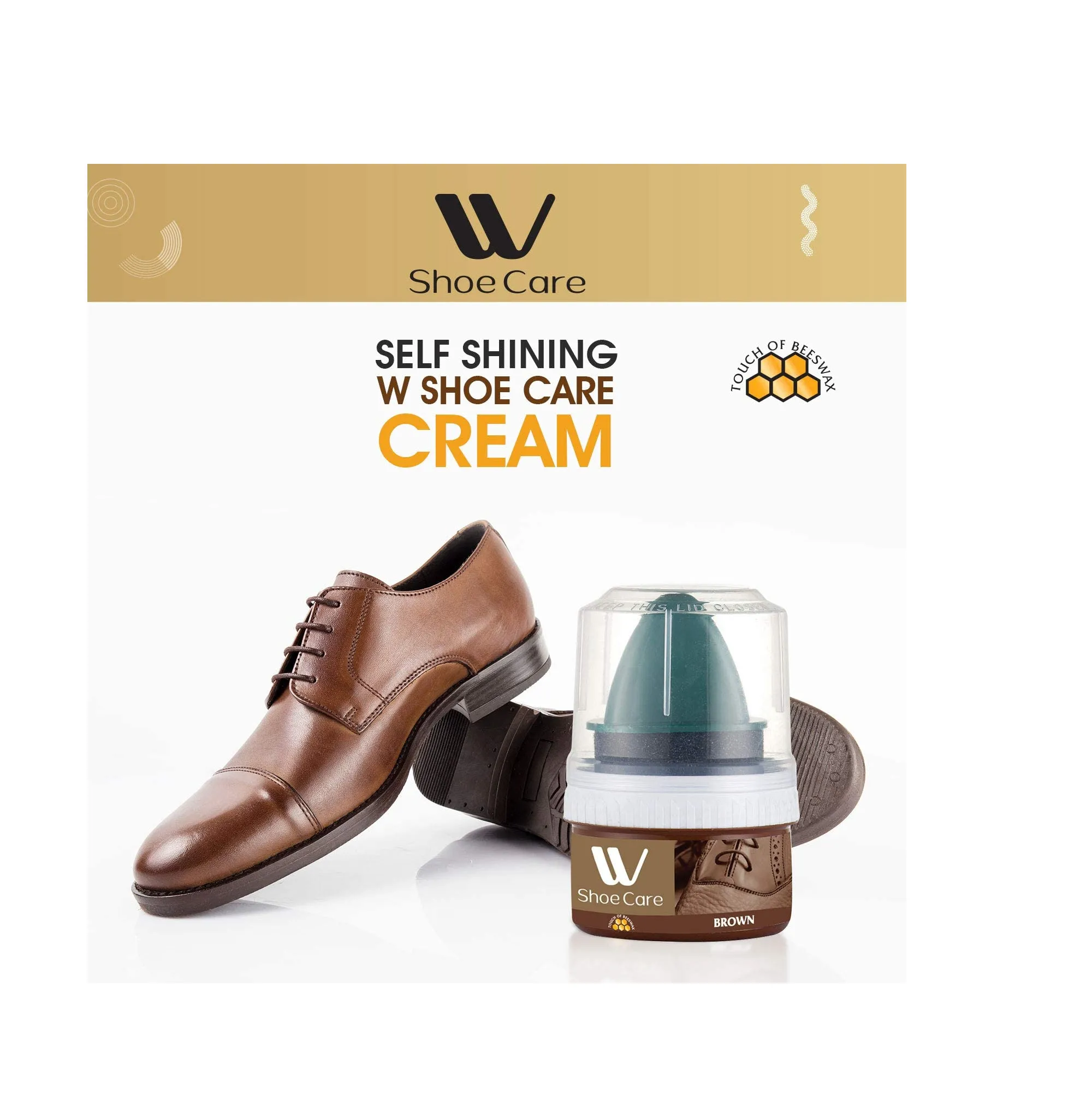 WBM Black & Brown Kit Shoe Cream Polish with Cleaning Scrubber