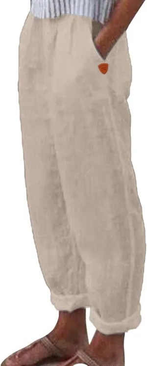 Women High Waisted Wide Leg Pants Fashion Drawstring Elastic Trousers Comfy Straight Leg Long Pants with Pockets