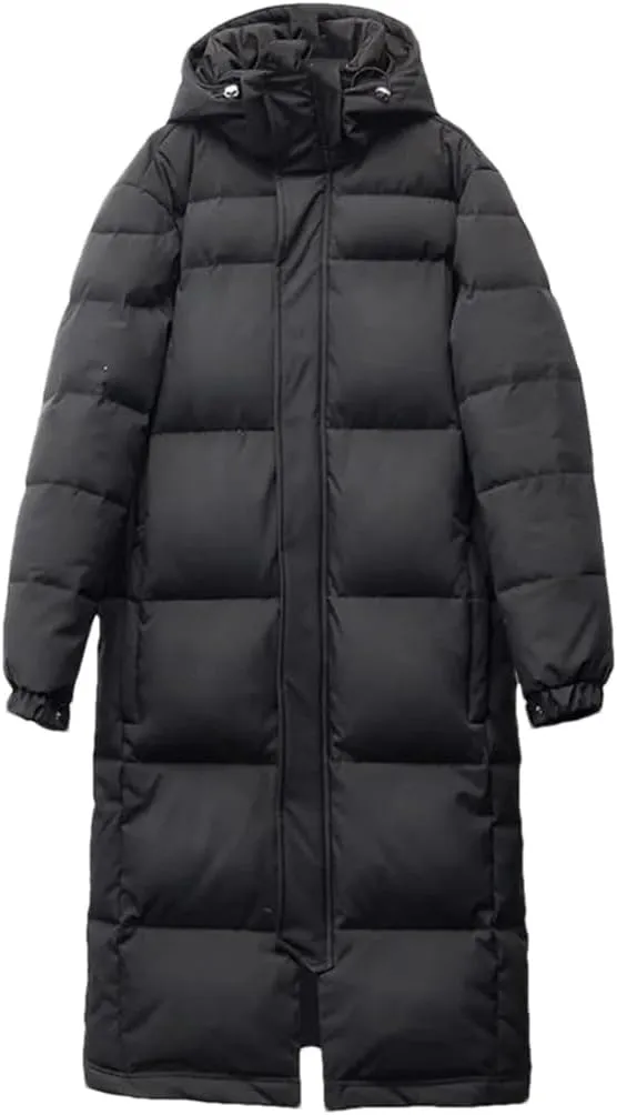 Women Hooded Coat Warm Thick Long Puffer Winter Ladies Down Jackets Parka