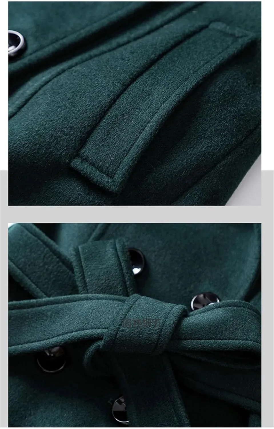 Women Long Woolen Coat Autumn Winter Fashion Double Breasted Slim Blends Overcoat Thicken Warm Outerwear