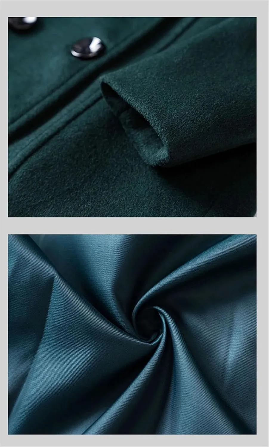 Women Long Woolen Coat Autumn Winter Fashion Double Breasted Slim Blends Overcoat Thicken Warm Outerwear