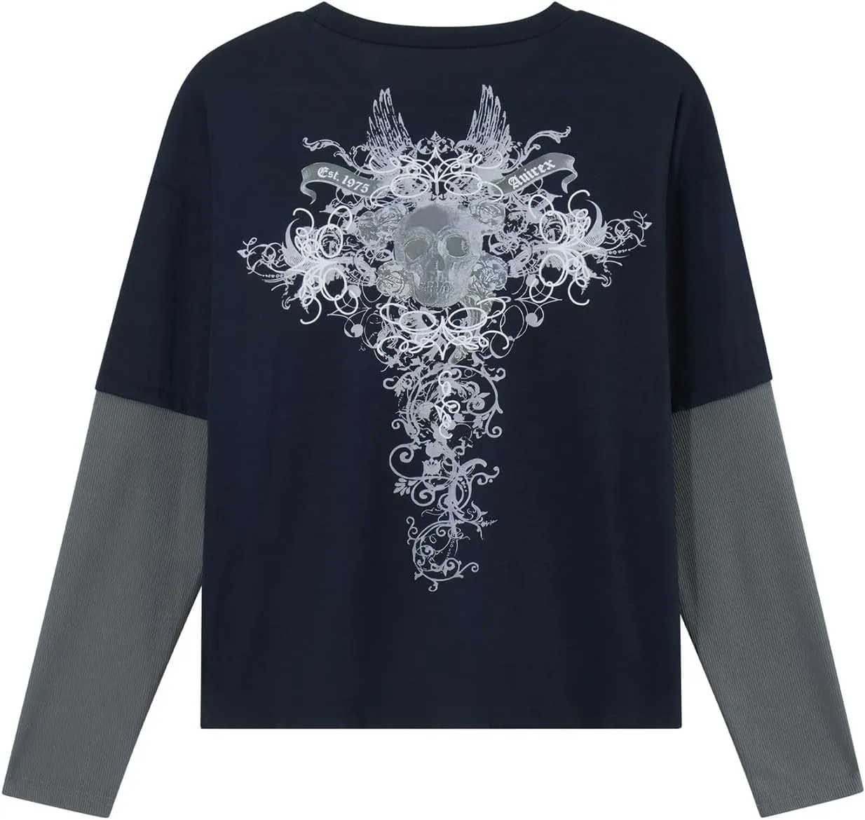 Women Y2K Grunge T Shirt Emo Aesthetics Graphic Tops Teen Girl Vintage Baggy Goth Tops Harajuku Punk Grunge Clothes