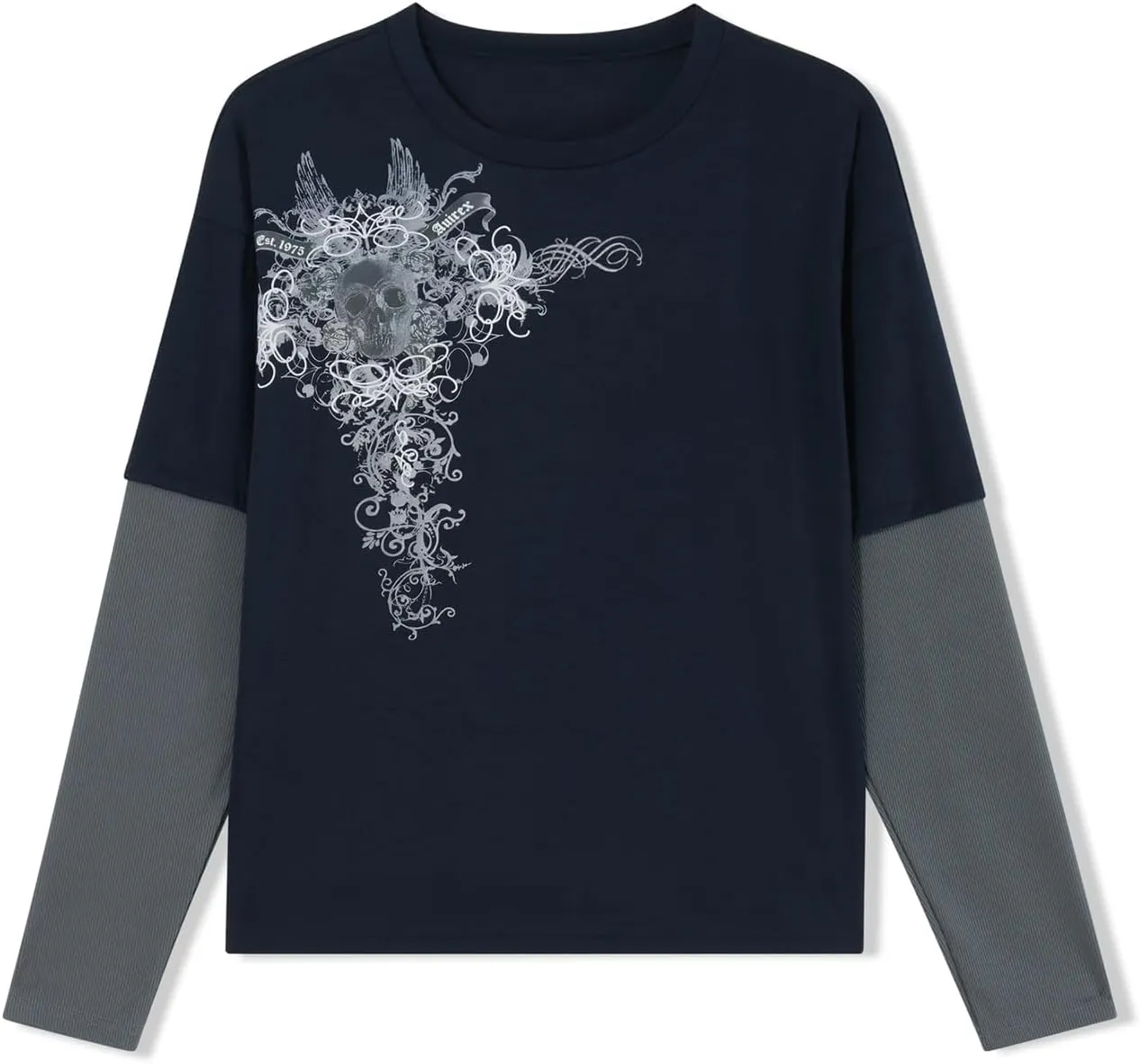 Women Y2K Grunge T Shirt Emo Aesthetics Graphic Tops Teen Girl Vintage Baggy Goth Tops Harajuku Punk Grunge Clothes