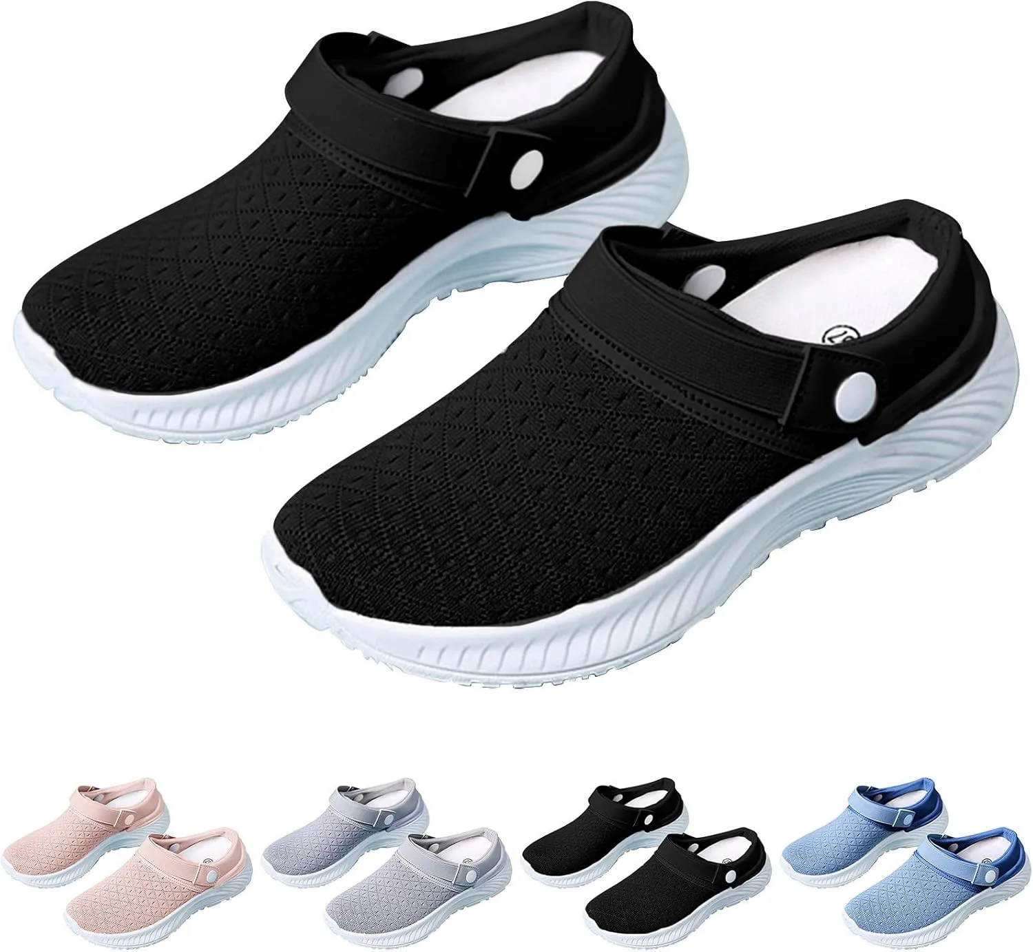 Women's Backless Walking Sneakers Summer Slip-on Slip On Shoes Women High Top Casual Dress Shoes Wedge Sneakers Waterproof Tennis Shoe Cross Trainer Shoe