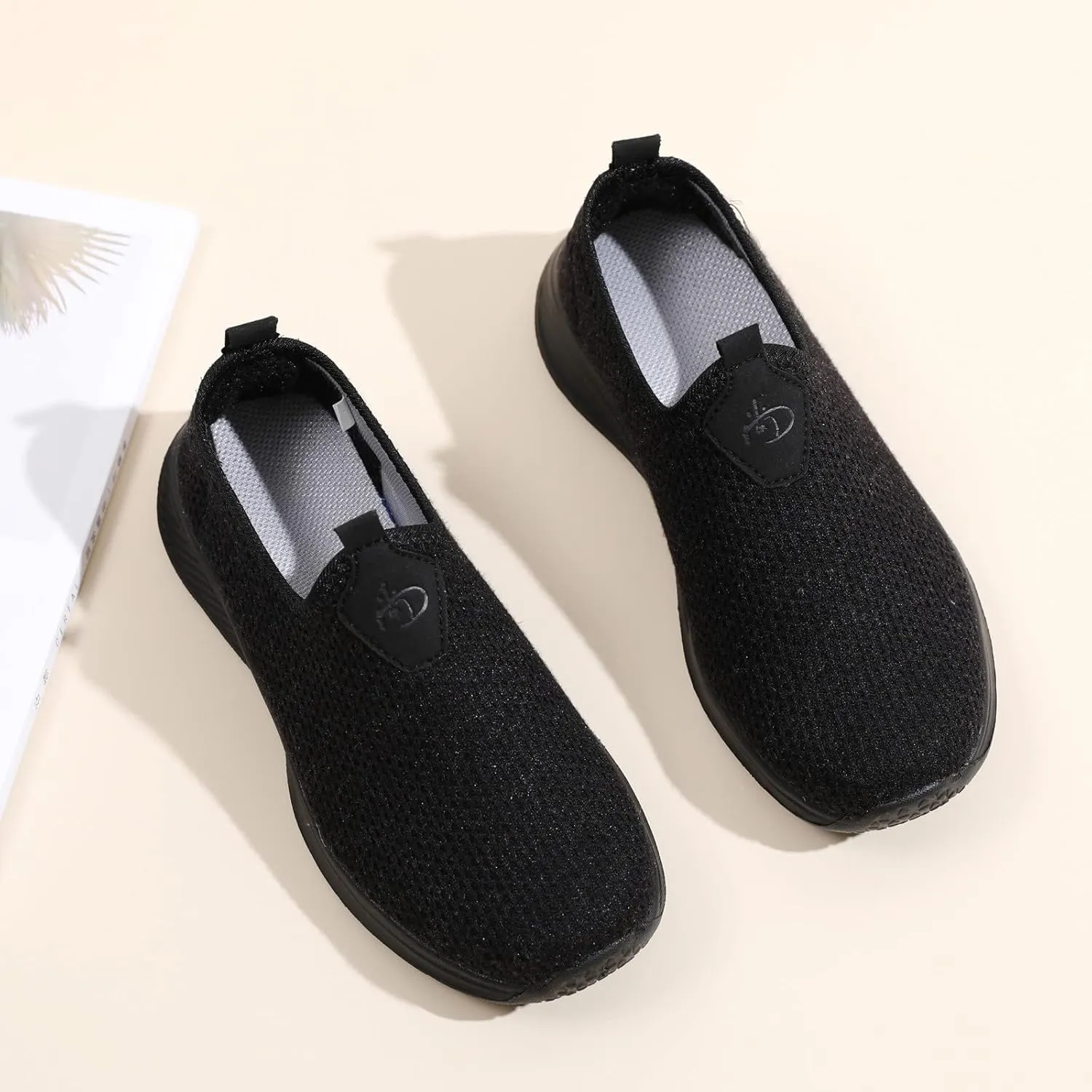 Womens Non Slip Work Shoes Slip On Water Resistant Slip On Shoes Women Food Service Men's Casual Dress Shoes Fashion Sneakers 2025 White Tennis Shoe Loafers Shoe