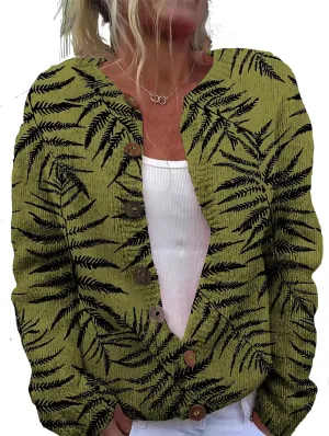 Womens Plus Size Cardigan Sweater Chunky Button Lightweight Casual Long Sleeve Winter Fall Sweater Tops