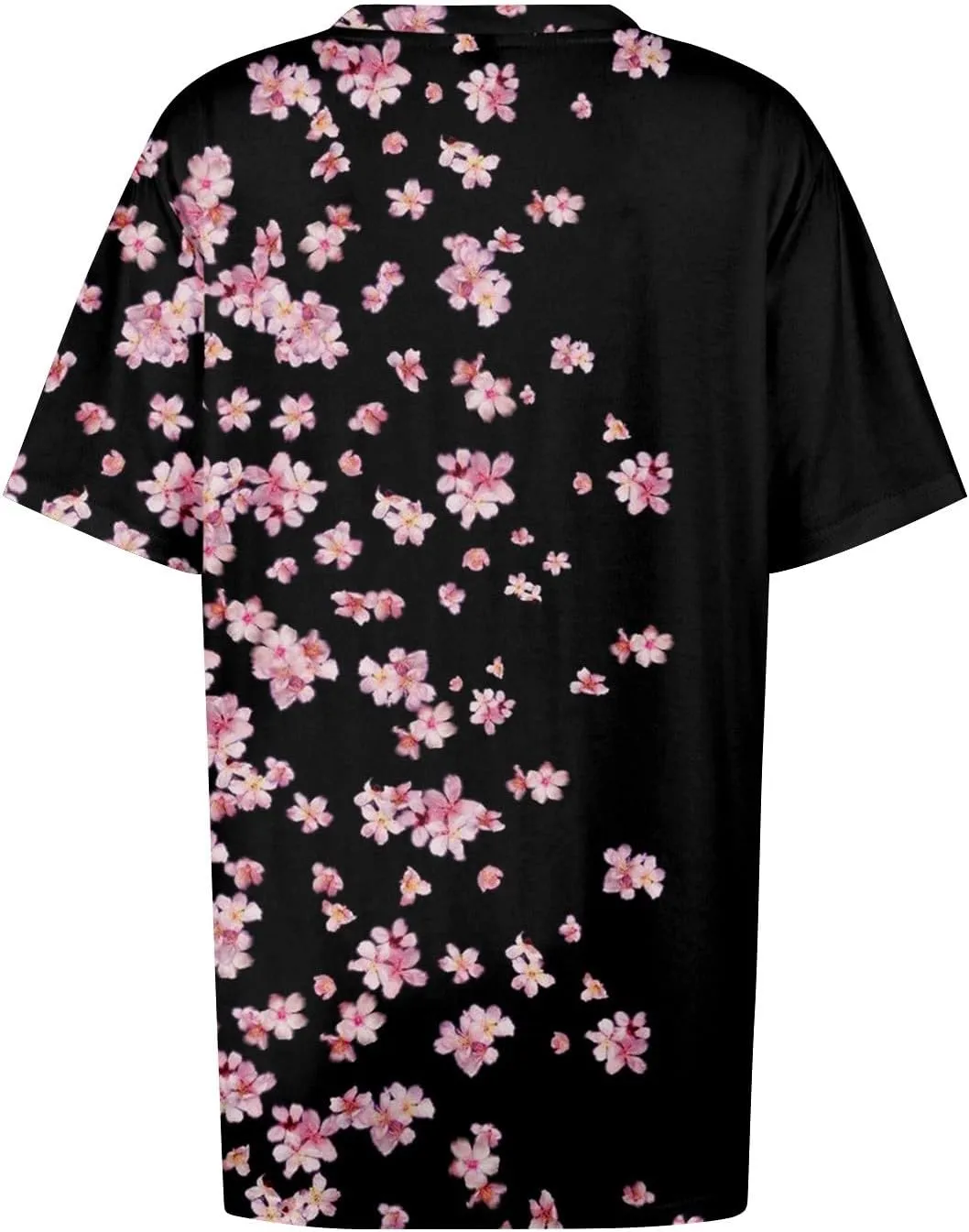 Womens Plus Size Tops Summer Short Sleeve Tunic Shirts Dressy Casual Loose V-Neck Cute Print Blouses